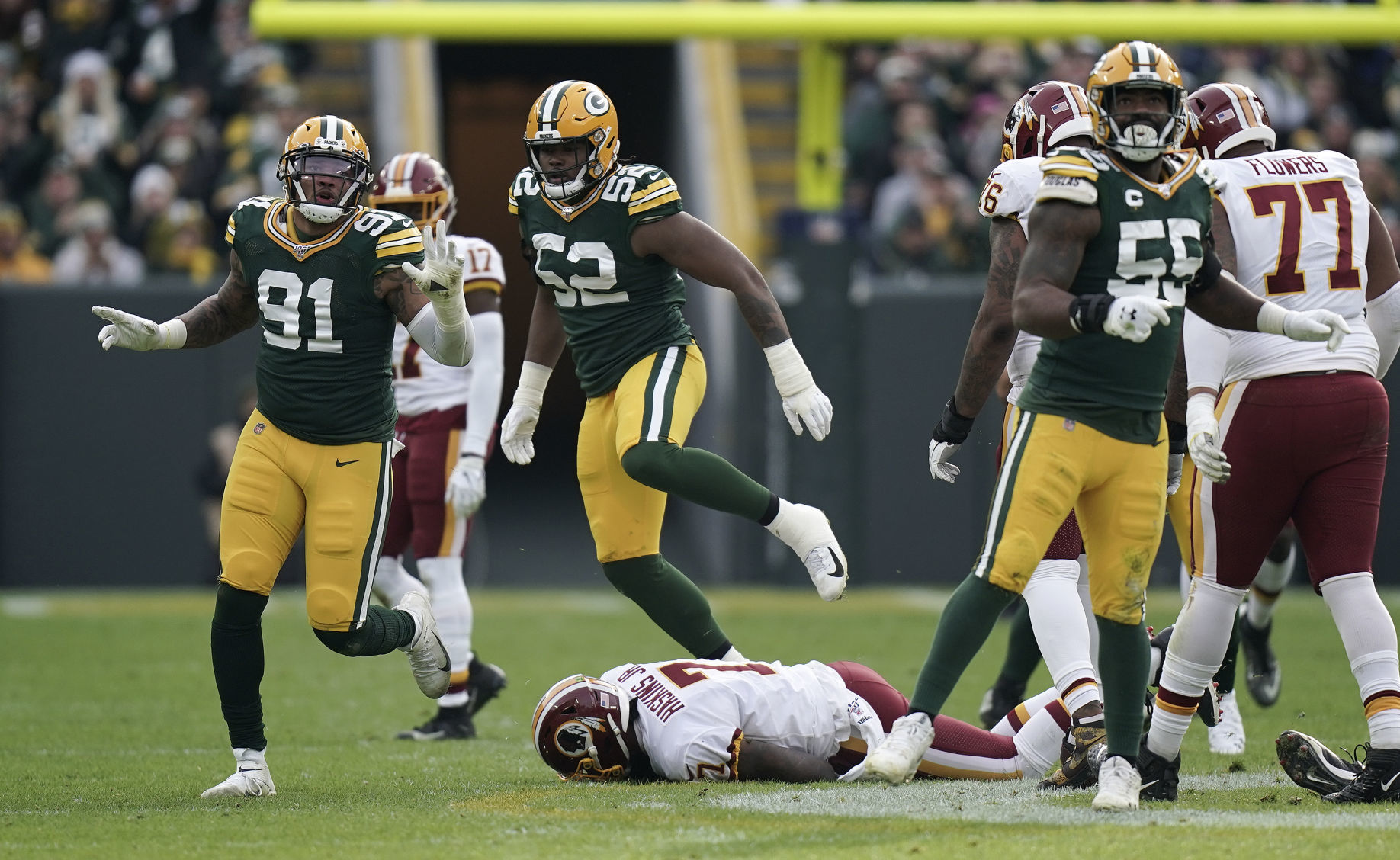 Packers 20, Redskins 15